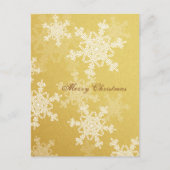 Snowflakes, voor witte kerst feestdagenkaart (Voorkant)