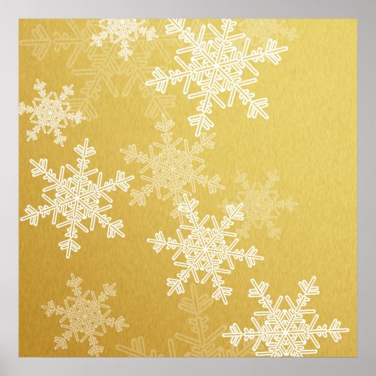 Snowflakes, voor witte kerst poster (Voorkant)