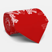 Snowflakes voor witte kerst stropdas (Opgerold)