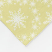 Snowflakes voor zacht en arm fleece deken (Hoek)