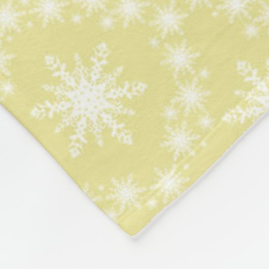 Snowflakes voor zacht en arm fleece deken (Hoek)