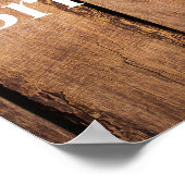 Snowflakes, Vrijgezellenfeest van hout WelkomstPos Poster (Hoek)