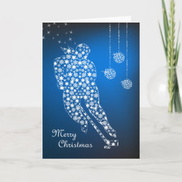 Snowflakes Vrouw voor dames met prettige kerst Feestdagen Kaart