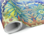 Snowflakes Waterverf Art Cadeaupapier (Rol Hoek)