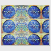 Snowflakes Waterverf Art Cadeaupapier (Vlak)