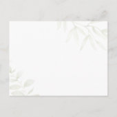 Snowflakes Weddenschap RSVP-kaart Uitnodiging Briefkaart (Achterkant)