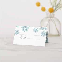 Snowflakes Wedding Plaatskaartje