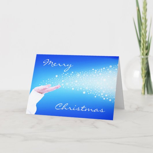 Snowflakes Wenskaart met kerstmis Feestdagen Kaart (Voorkant)