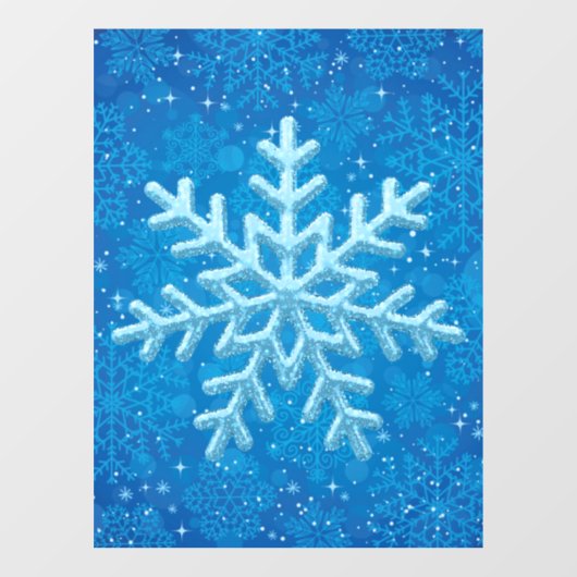 Snowflakes Window Cling Raamsticker (Vel)