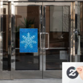 Snowflakes Window Cling Raamsticker (Kantoordeur)