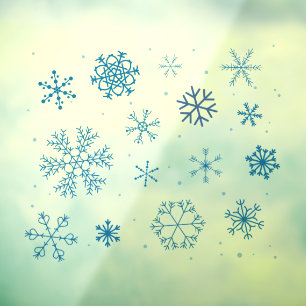 Snowflakes Window Cling Raamsticker
