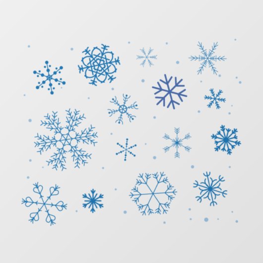 Snowflakes Window Cling Raamsticker (Vel)