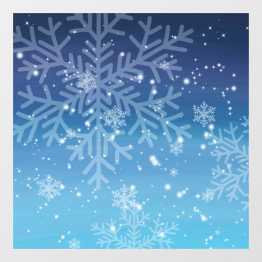 Snowflakes Window Cling Raamsticker (Vel)