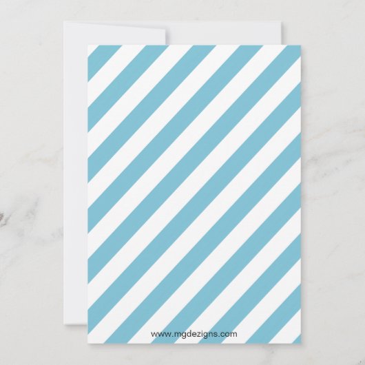 Snowflakes winter baby shower uitnodiging (Achterkant)