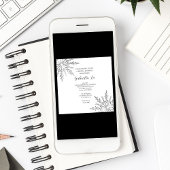 Snowflakes Winter Bridal Shower Kaart