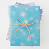 Snowflakes winter Elegant pastelkleuren kerstkleur Inpakpapier Vel (In situ)