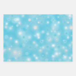 Snowflakes winter Elegant pastelkleuren kerstkleur Inpakpapier Vel