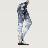 Snowflakes Winter Holiday Leggings (Rechts)
