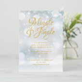 Snowflakes Winter Kerstfeestdag Kaart (Staand voorkant)