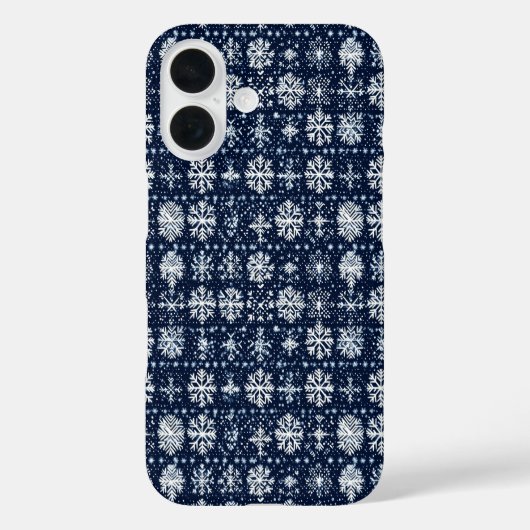 Snowflakes Winter Pattern Case-Mate iPhone Case (Achterkant)