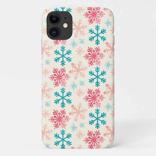 Snowflakes Winter Pattern Case-Mate iPhone Case (Achterkant)