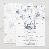 Snowflakes Winter Vrijgezellenfeest Kaart (Voorkant / Achterkant)