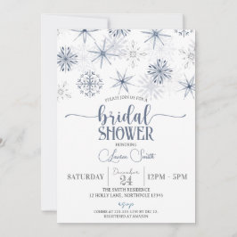 Snowflakes Winter Vrijgezellenfeest Kaart