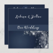 Snowflakes Winter Weddenschap Kaart (Voorkant / Achterkant)