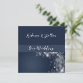 Snowflakes Winter Weddenschap Kaart (Staand voorkant)