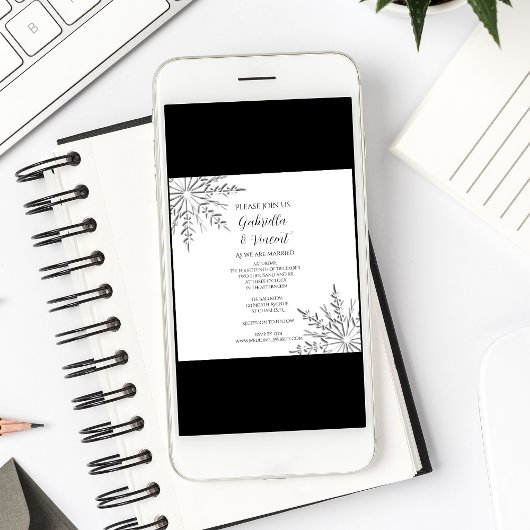 Snowflakes Winter Weddenschap Kaart