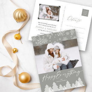 Snowflakes Winter Wonderland Feestdagenkaart