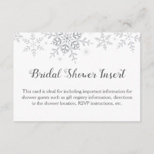 Snowflakes Winter Wonderland Vrijgezellenfeest Inv Informatiekaartje