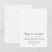 Snowflakes winterfeestfeestdag kaart (Voorkant / Achterkant)