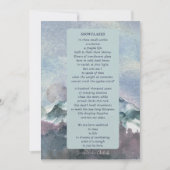 Snowflakes winterontwerp bedankt je kaart (Voorkant)