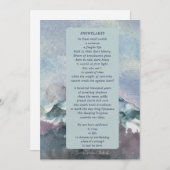 Snowflakes winterontwerp bedankt je kaart (Voorkant / Achterkant)