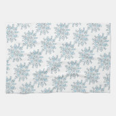 Snowflakes, wintersneeuwstorm theedoek (Horizontaal)