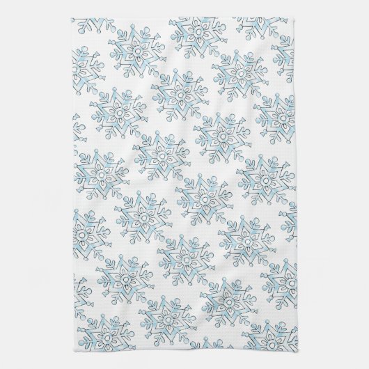 Snowflakes, wintersneeuwstorm theedoek (Verticaal)