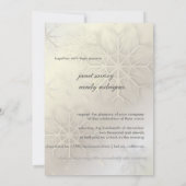 Snowflakes, winterweddenschappen kaart (Achterkant)