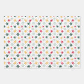 Snowflakes wrapping paper set of 3 (Voorkant)