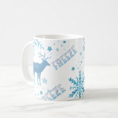 Snowflakes Xmas Koffiemok (Voorkant links)