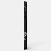 Snowflakes zwarte iPhone draagtas Case-Mate iPhone Case (Achterkant/links)