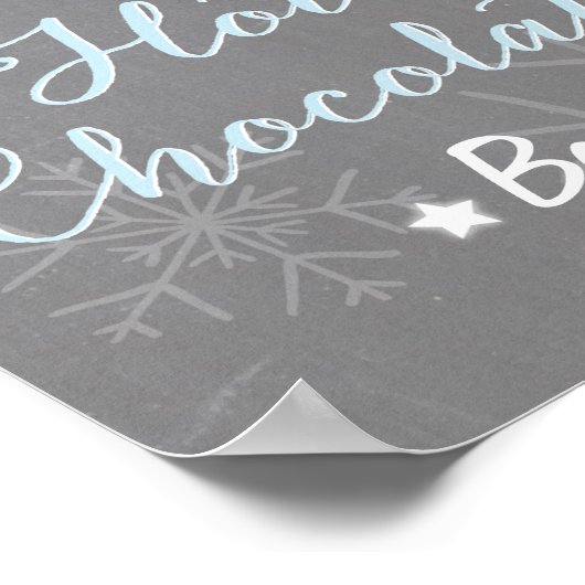 Snowflakkeringen van Blue Boy Poster (Hoek)