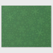 SNOWFLAKS IN GROEN | Papier voor onmiddellijke ver (Vlak)