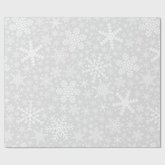SNOWFLAKS IN SILVER | Papier voor onmiddellijke ve (Vlak)