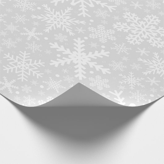 SNOWFLAKS IN SILVER | Papier voor onmiddellijke ve (Hoek)