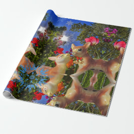 SNOWFLAKS IN WONDERLAND kerstinpakpapier Cadeaupapier