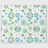 SNOWFLAKSE kerstcadeauomslag | m3galleryStudio Cadeaupapier (Vlak)