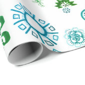 SNOWFLAKSE kerstcadeauomslag | m3galleryStudio Cadeaupapier (Rol Hoek)