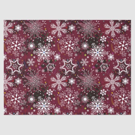 Snowflap-kerstweefsel Tissuepapier (Voorkant)