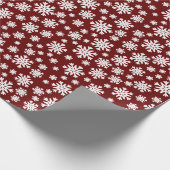 Snowflap van gesmolten kerstsnoep cadeaupapier (Hoek)